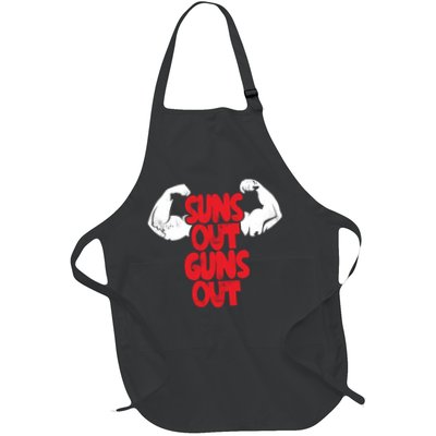 Vintage Jump Street Suns Out Guns Out Pattern Apron