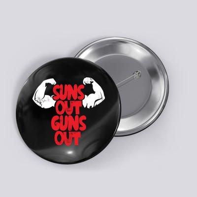 Vintage Jump Street Suns Out Guns Out Pattern Button