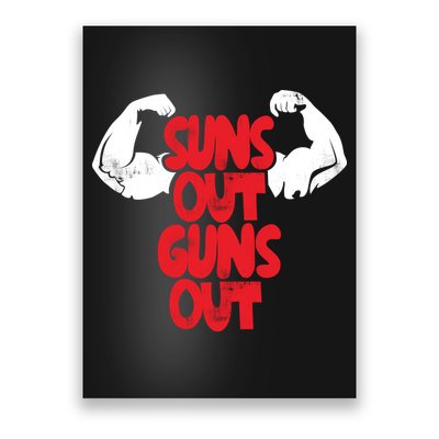 Vintage Jump Street Suns Out Guns Out Pattern Poster