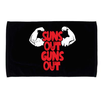 Vintage Jump Street Suns Out Guns Out Pattern Microfiber Hand Towel