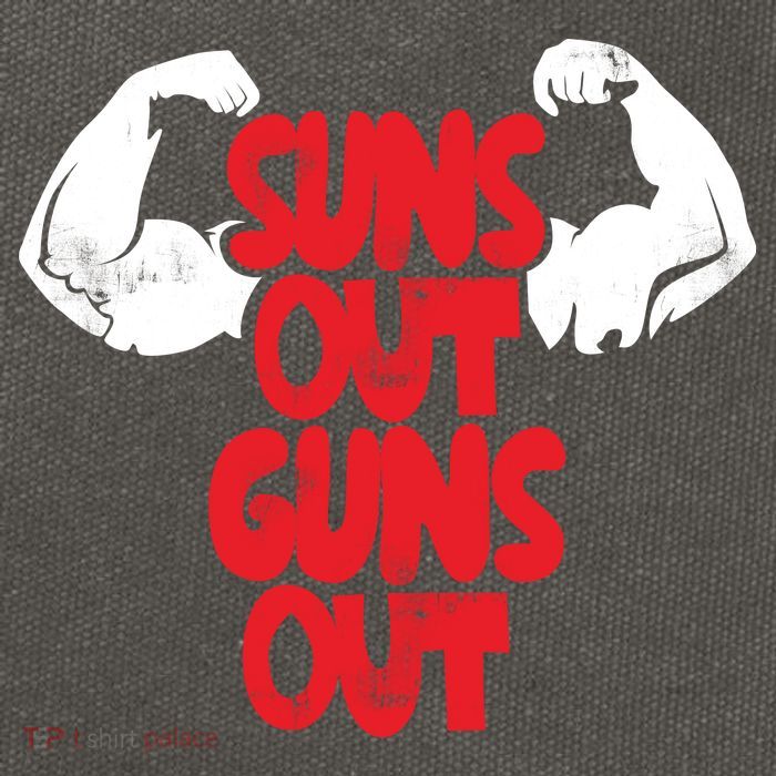 Vintage Jump Street Suns Out Guns Out Pattern Cotton Canvas Backpack
