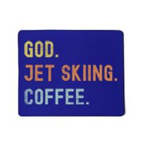 Vintages Jet Skiing And Coffee Distressed Funny Gift Mousepad