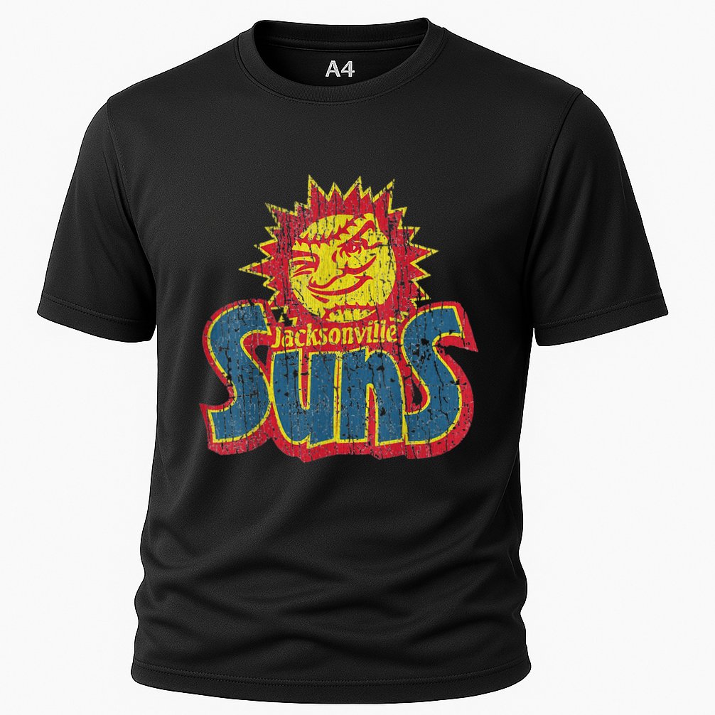 Vintage Jacksonville Suns 60s New Jersey Distressed Style T Cooling Performance Crew T-Shirt