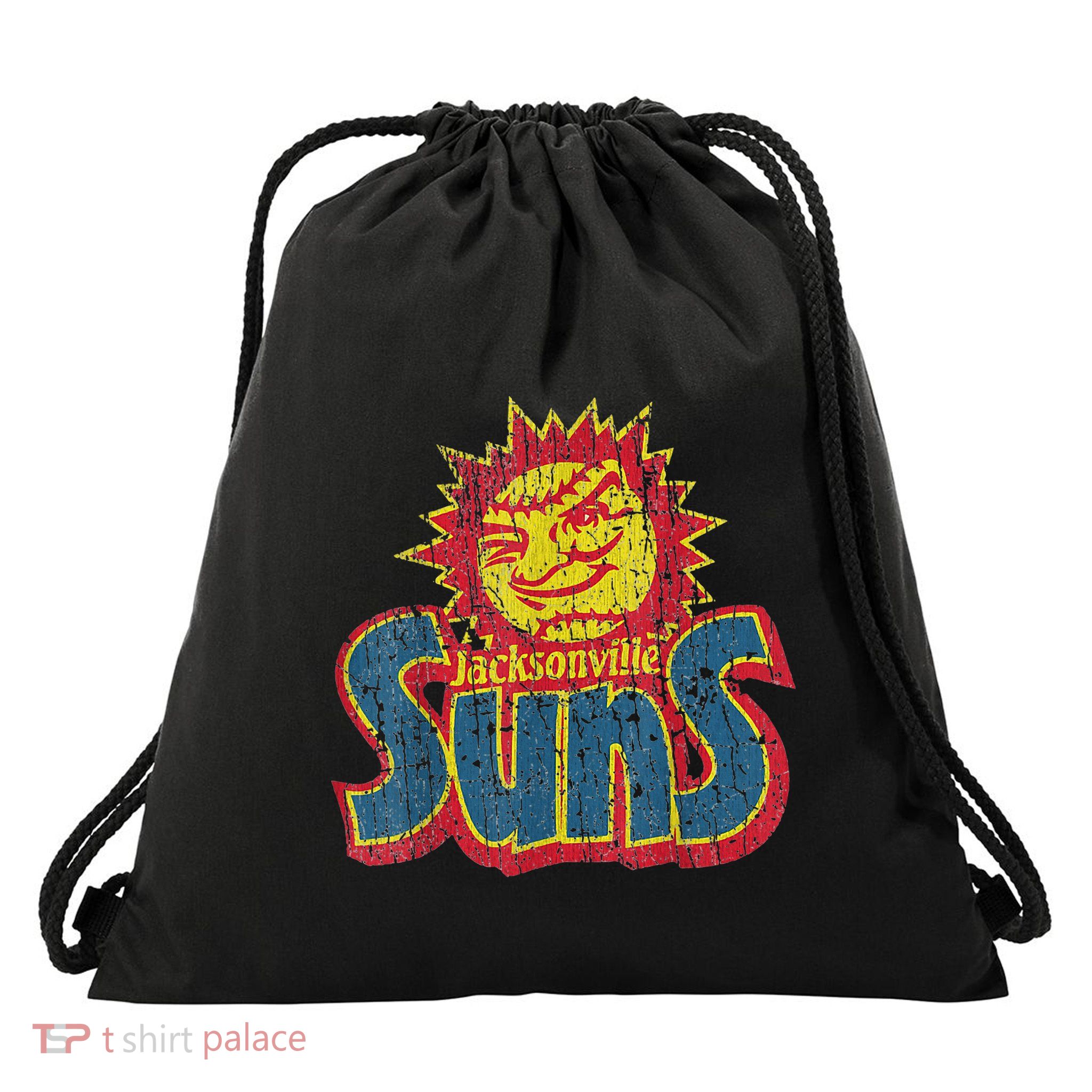 Vintage Jacksonville Suns 60s New Jersey Distressed Style T Drawstring Bag