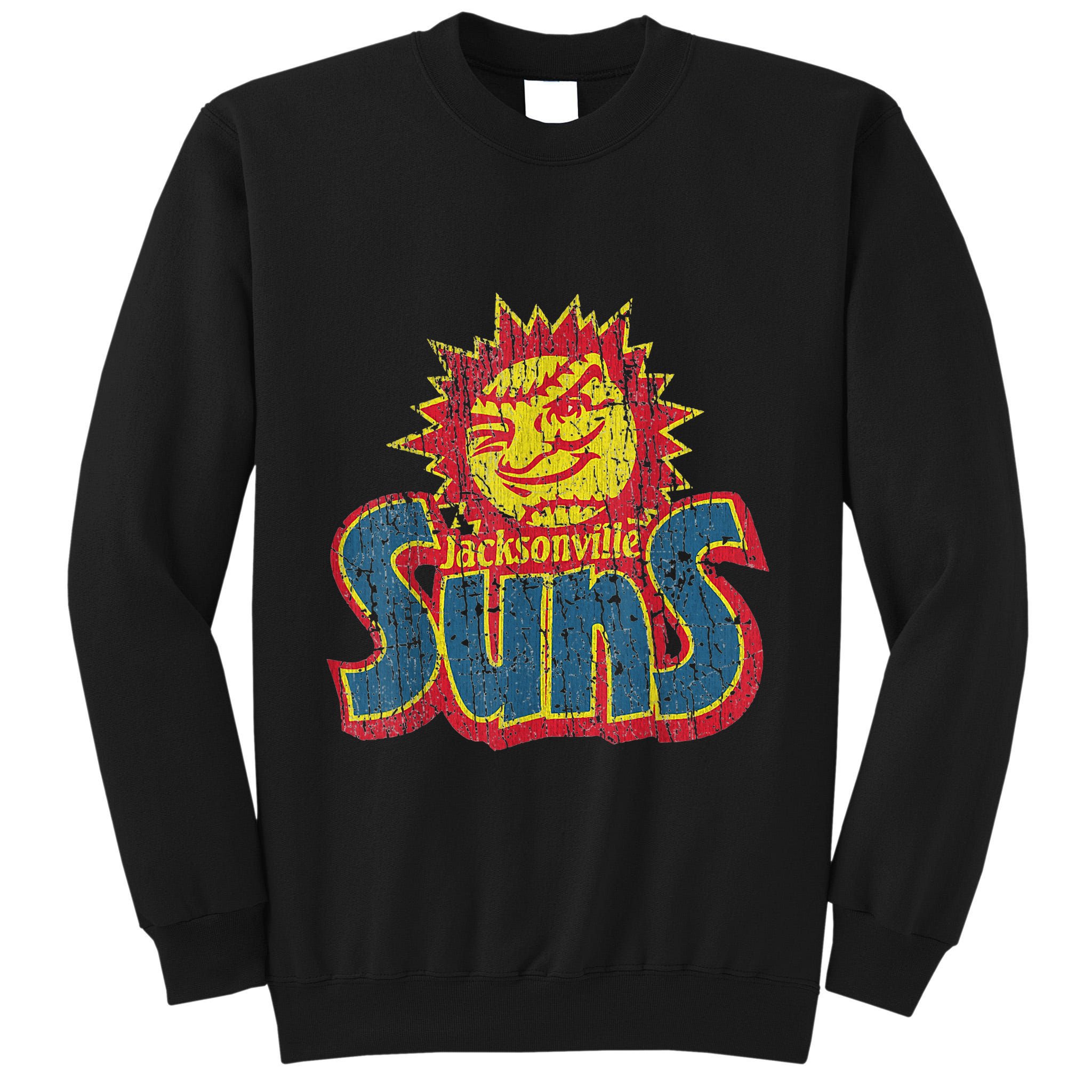 Vintage Jacksonville Suns 60s New Jersey Distressed Style T Tall Sweatshirt