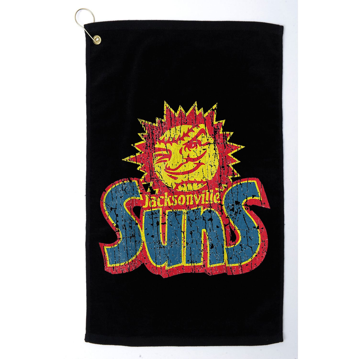 Vintage Jacksonville Suns 60s New Jersey Distressed Style T Golf Towel
