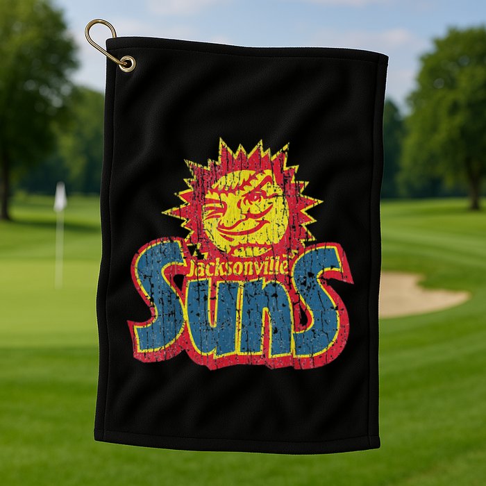 Vintage Jacksonville Suns 60s New Jersey Distressed Style T Golf Towel