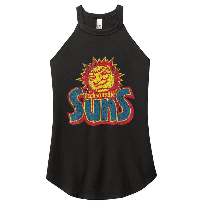 Vintage Jacksonville Suns 60s New Jersey Distressed Style T Women's Perfect Tri Rocker Tank
