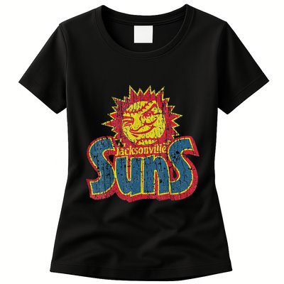 Vintage Jacksonville Suns 60s New Jersey Distressed Style T Womens T-Shirt