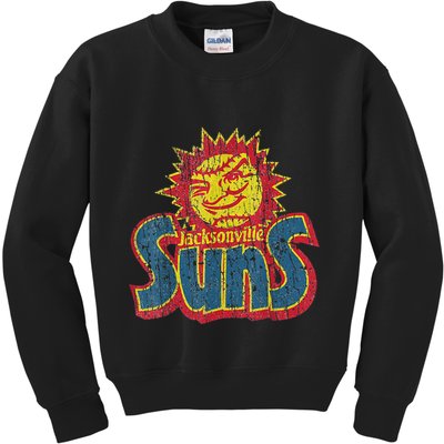 Vintage Jacksonville Suns 60s New Jersey Distressed Style T Kids Sweatshirt