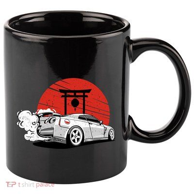 Vintage Japanese Streetcar Racing Turbo Sports Car Gift 11oz C Handle Ceramic Mug