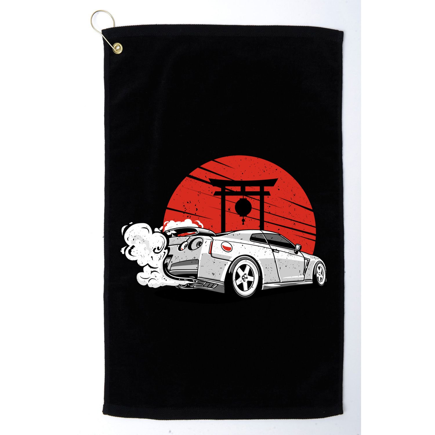 Vintage Japanese Streetcar Racing Turbo Sports Car Gift Golf Towel