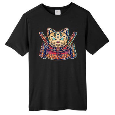 Vintage Japanese Samurai Warrior Cat Tall Fusion ChromaSoft Performance T-Shirt