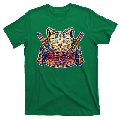 Vintage Japanese Samurai Warrior Cat T-Shirt