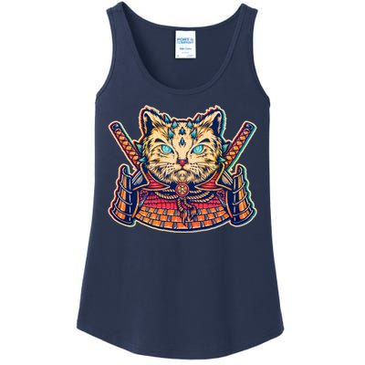 Vintage Japanese Samurai Warrior Cat Ladies Essential Tank