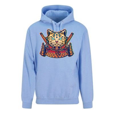 Vintage Japanese Samurai Warrior Cat Unisex Surf Hoodie