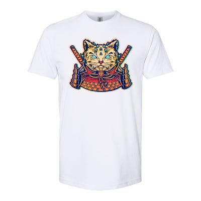 Vintage Japanese Samurai Warrior Cat Softstyle® CVC T-Shirt