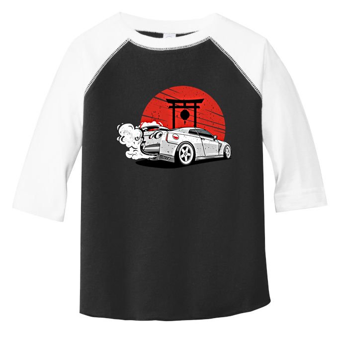 Vintage Japanese Streetcar Racing Turbo Sports Car Gift Toddler Fine Jersey T-Shirt