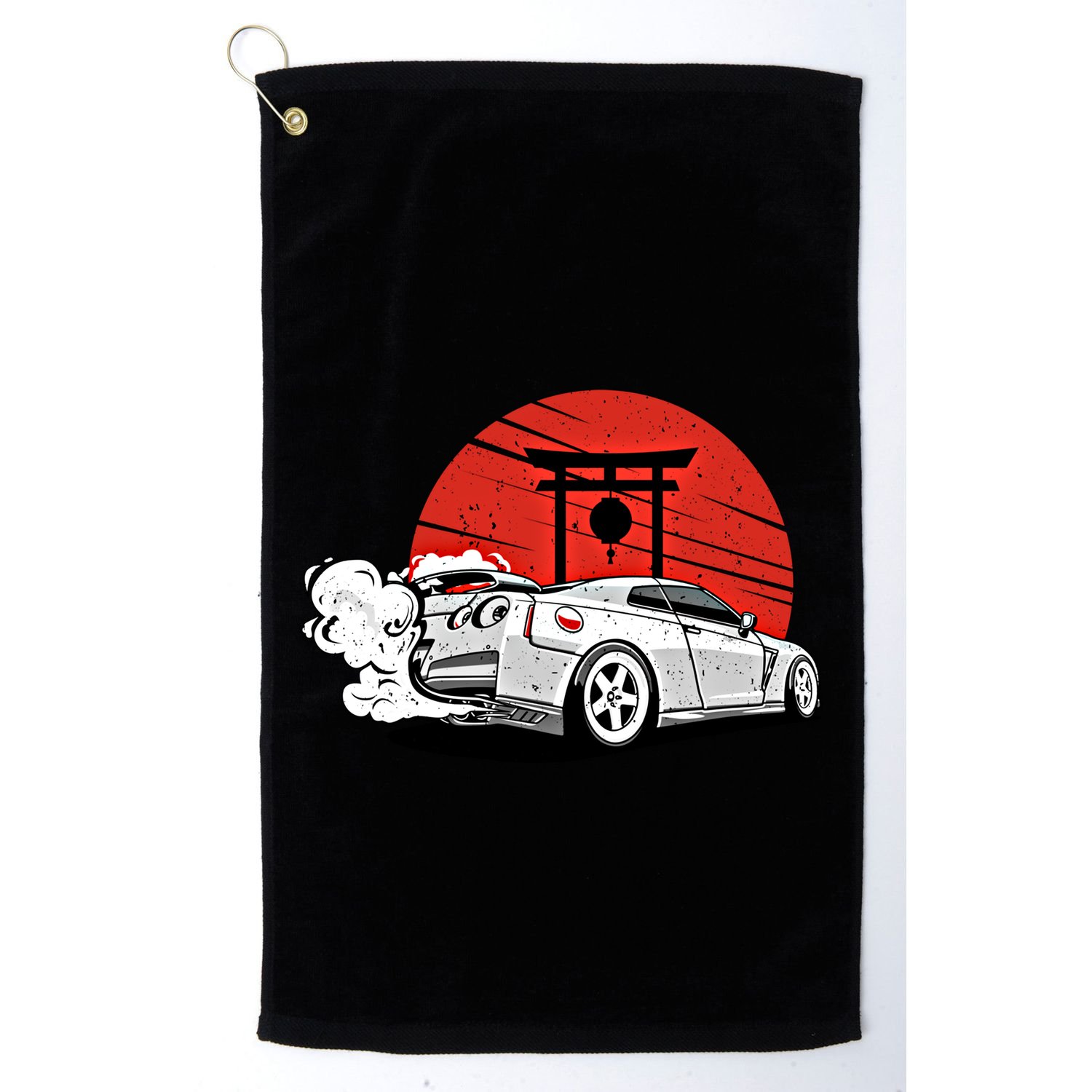 Vintage Japanese Streetcar Racing Turbo Sports Car Gift Golf Towel