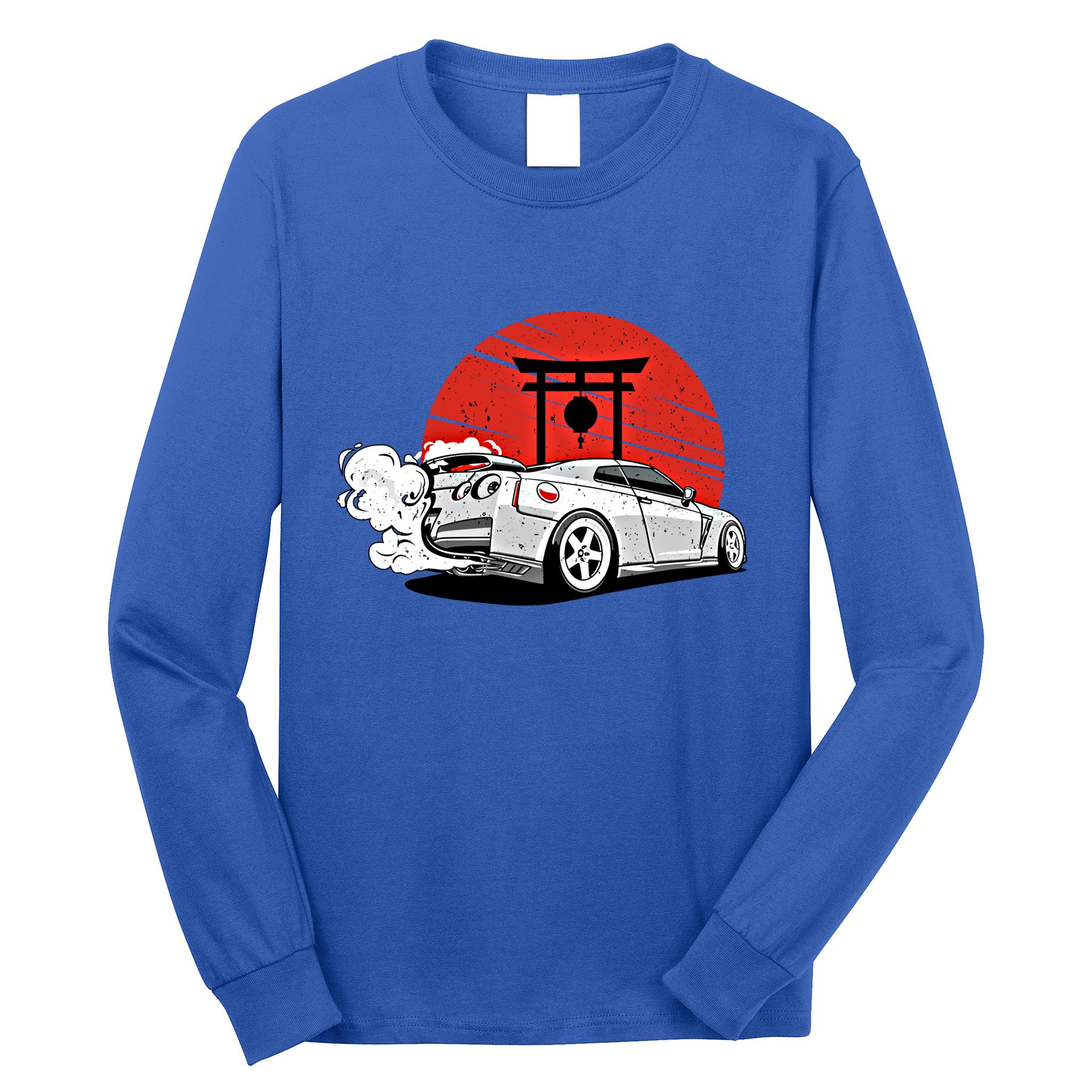 Vintage Japanese Streetcar Racing Turbo Sports Car Gift Long Sleeve Shirt