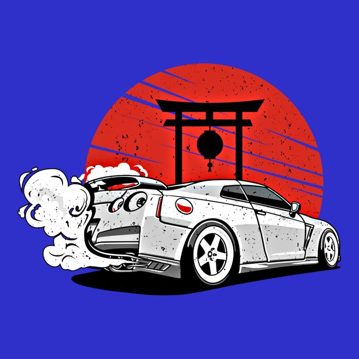 Vintage Japanese Streetcar Racing Turbo Sports Car Gift Womens Tank Top