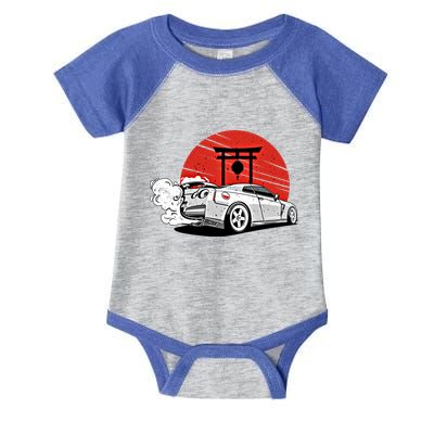 Vintage Japanese Streetcar Racing Turbo Sports Car Gift Infant Baby Jersey Bodysuit