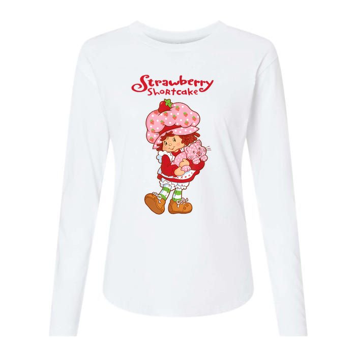 Vintage Japanese Strawberry Classics Arts Cartoon Adventures Womens Cotton Relaxed Long Sleeve T-Shirt