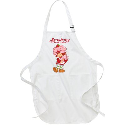 Vintage Japanese Strawberry Classics Arts Cartoon Adventures Full-Length Apron With Pockets