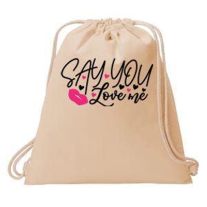 Valentine Just Say You Love Me Drawstring Bag