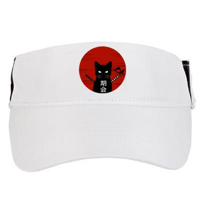 Vintage Japanese Sunset Style Cat Kitten Lover Adult Drive Performance Visor