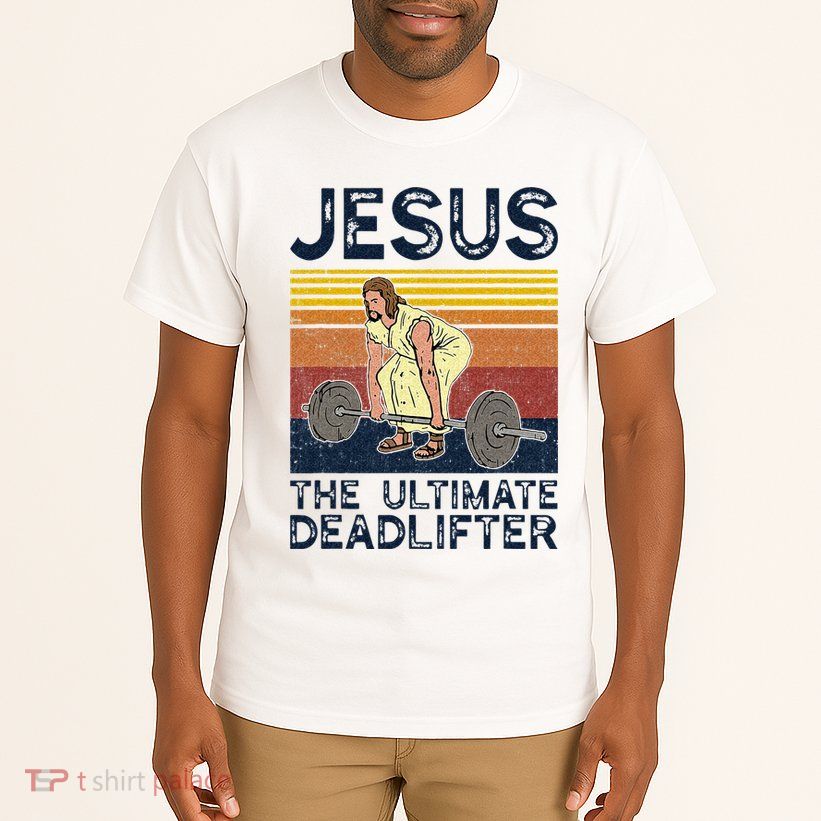 Vintage Jesus The Ultimate Deadlifter Funny Christian Gym Tall T-Shirt