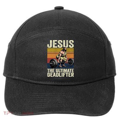 Vintage Jesus The Ultimate Deadlifter 7-Panel Snapback Hat
