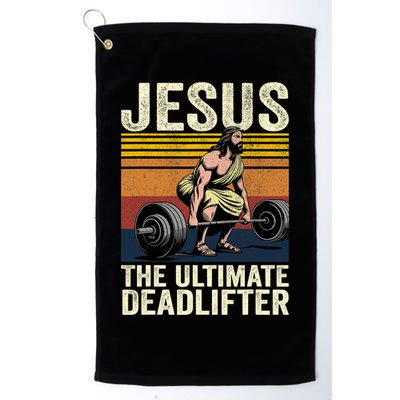 Vintage Jesus The Ultimate Deadlifter Golf Towel