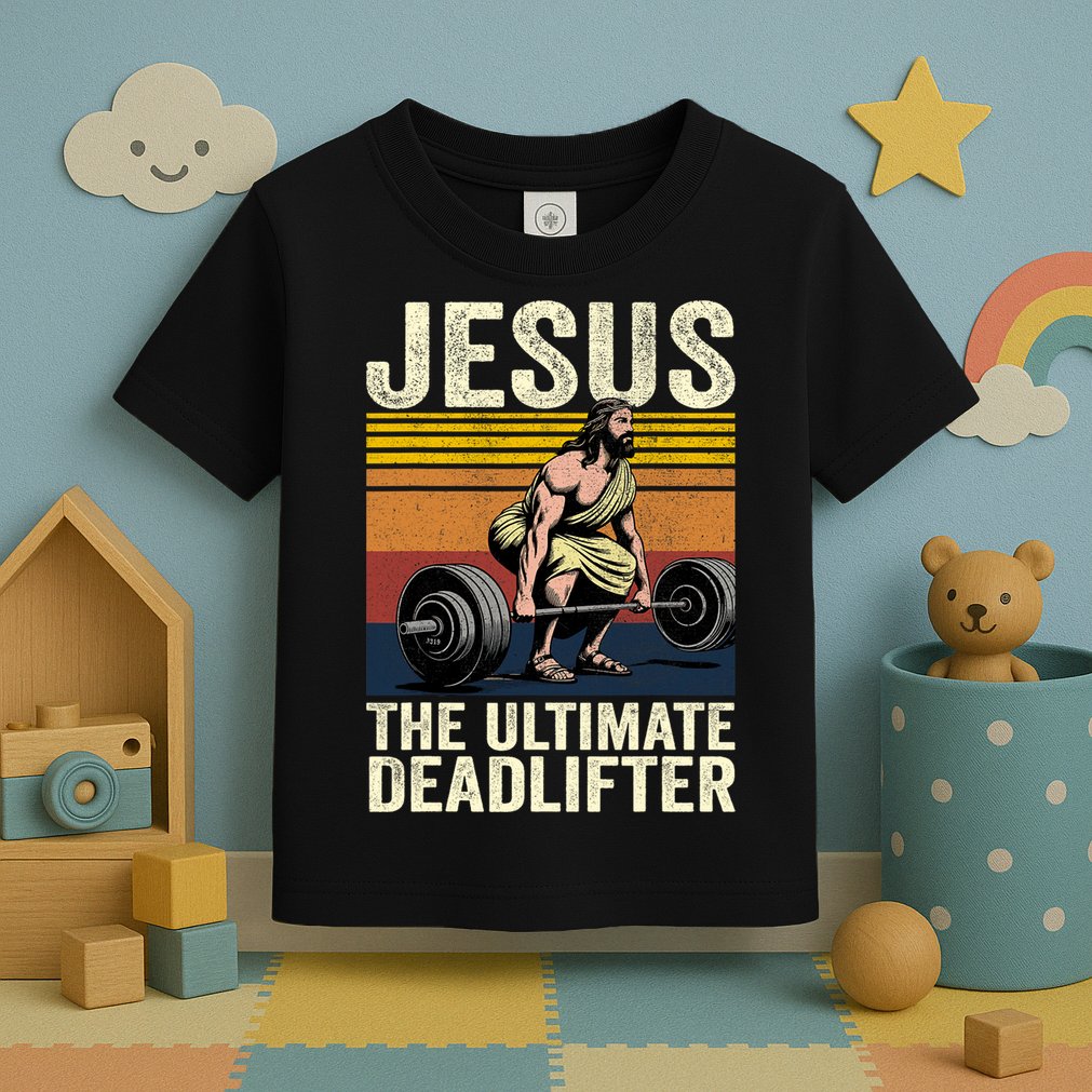 Vintage Jesus The Ultimate Deadlifter Toddler T-Shirt