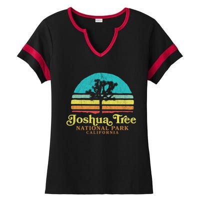 Vintage Joshua Tree National Park Retro Gift Ladies Halftime Notch Neck Tee