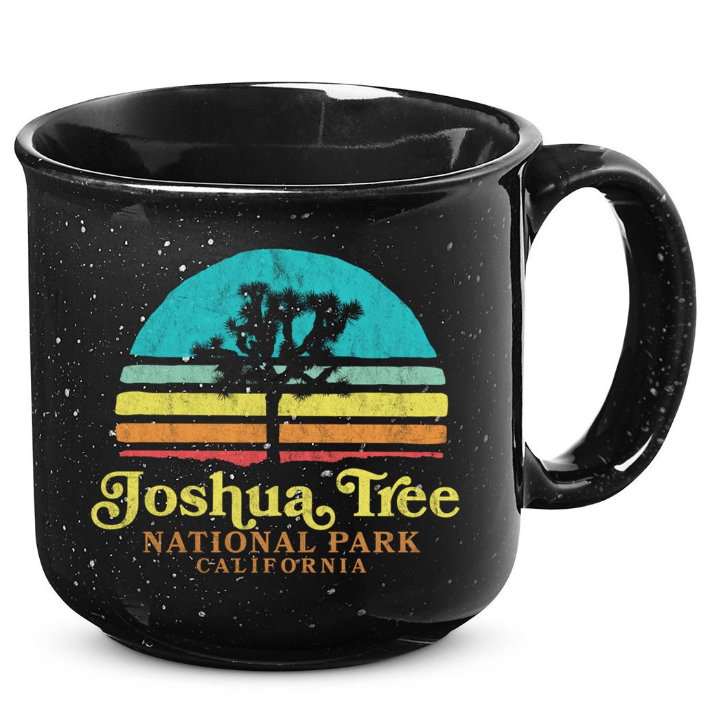 Vintage Joshua Tree National Park Retro Gift 15oz Campfire Ceramic Mug