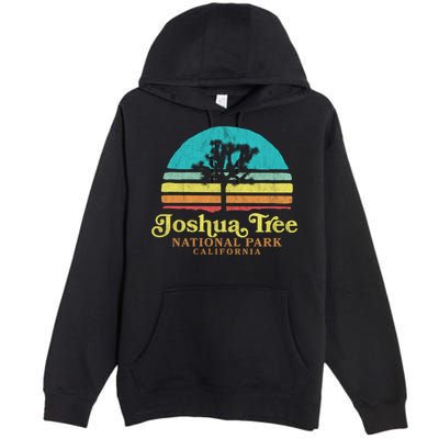 Vintage Joshua Tree National Park Retro Gift Premium Pullover Hoodie