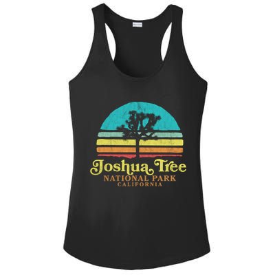 Vintage Joshua Tree National Park Retro Gift Ladies PosiCharge Competitor Racerback Tank