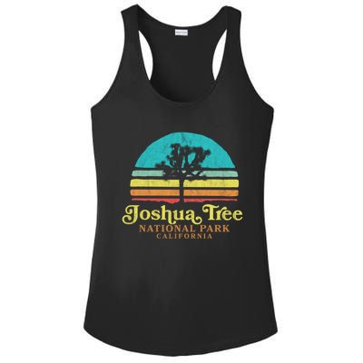 Vintage Joshua Tree National Park Retro Gift Ladies PosiCharge Competitor Racerback Tank