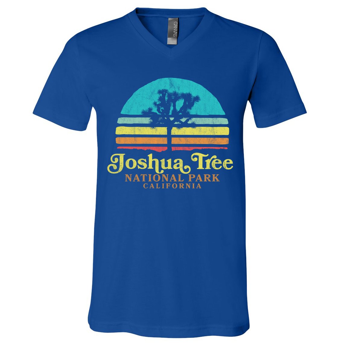 Vintage Joshua Tree National Park Retro Gift V-Neck T-Shirt