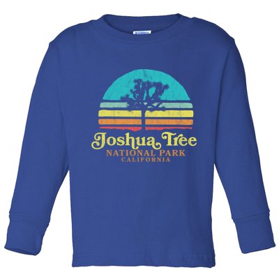 Vintage Joshua Tree National Park Retro Gift Toddler Long Sleeve Shirt