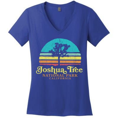 Vintage Joshua Tree National Park Retro Gift Women's V-Neck T-Shirt