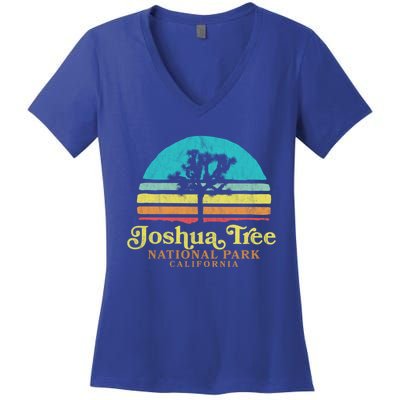 Vintage Joshua Tree National Park Retro Gift Women's V-Neck T-Shirt