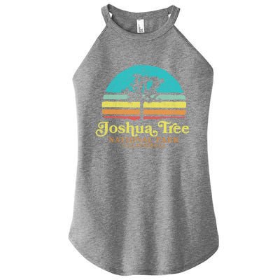 Vintage Joshua Tree National Park Retro Gift Women's Perfect Tri Rocker Tank