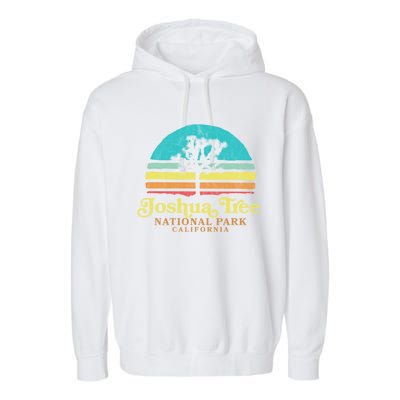 Vintage Joshua Tree National Park Retro Gift Garment-Dyed Fleece Hoodie