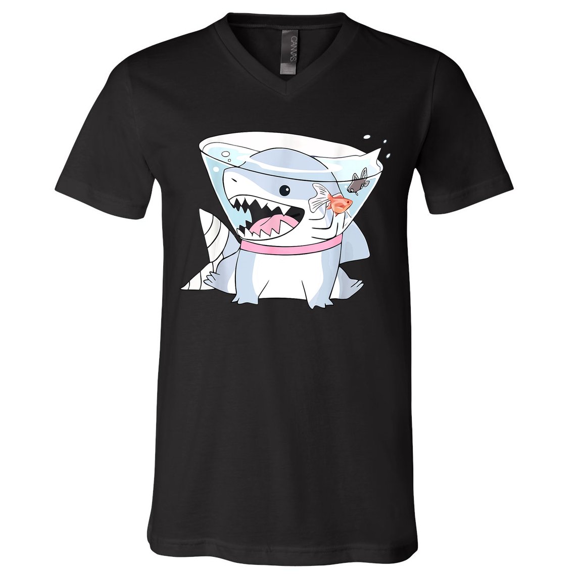 Vintage Jeff The Land Shark V-Neck T-Shirt