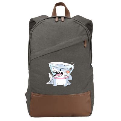 Vintage Jeff The Land Shark Cotton Canvas Backpack