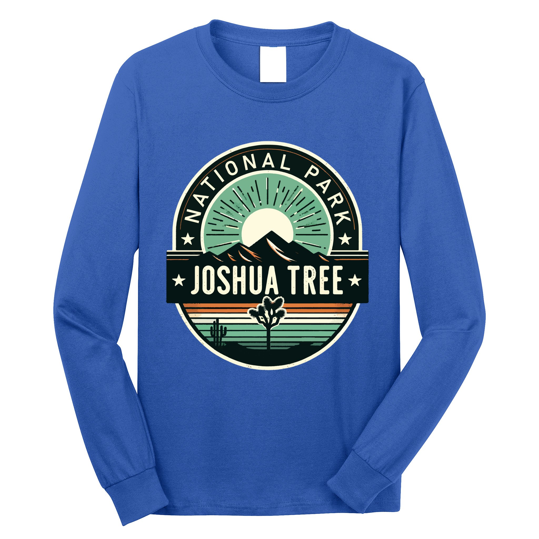 Vintage Joshua Tree National Park Hiking Camping Outdoor Gift Long Sleeve Shirt