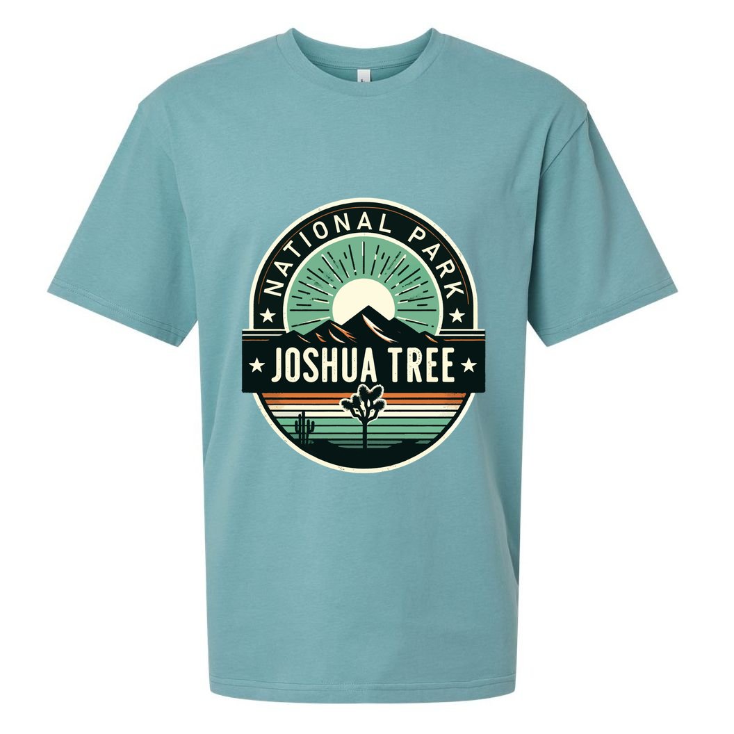 Vintage Joshua Tree National Park Hiking Camping Outdoor Gift Sueded Cloud Jersey T-Shirt