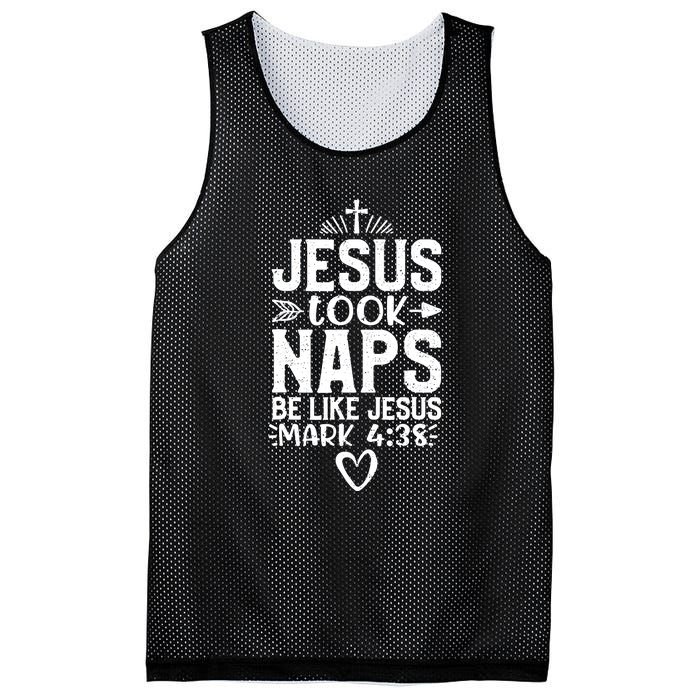 Vintage Jesus Took Naps Be Like Jesus Christian Religious Mesh Reversible Basketball Jersey Tank